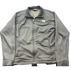 The North Face Womens Gray Full Zip Fleece‎ Lined Track Jacket Large |D1